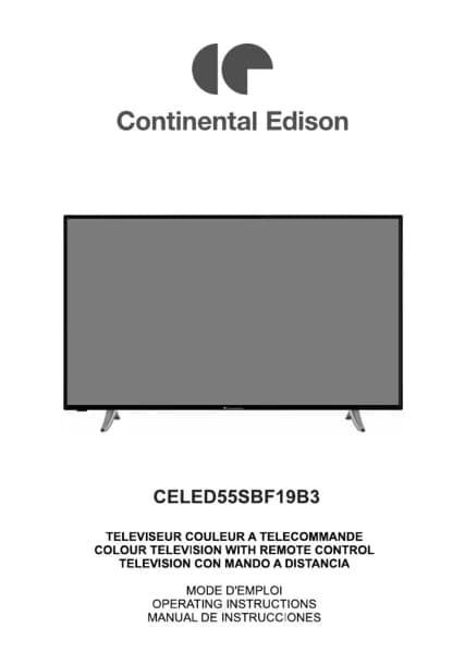 Continental Edison CELED55SBF19B3