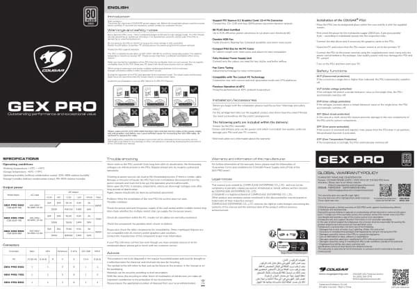 Cougar GEX PRO 850