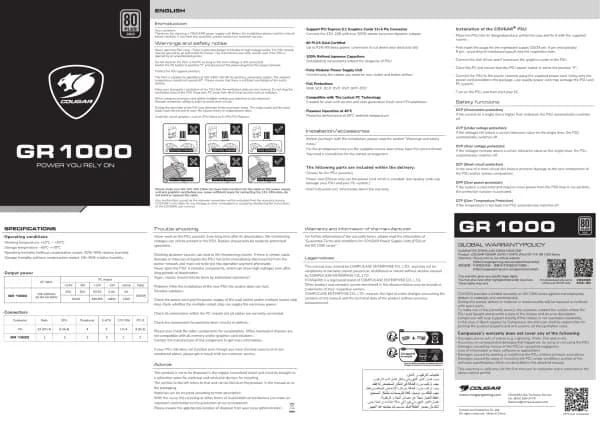 Cougar GR 1000