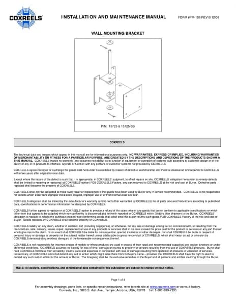 Coxreels 15725