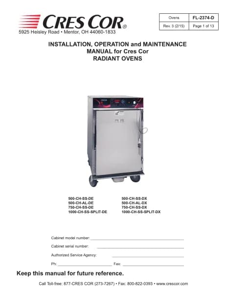 Cres Cor 1200CHSSSPLITDE