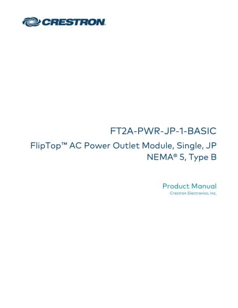 Crestron FT2A-PWR-JP-1-BASIC