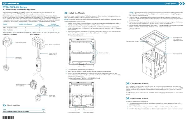 Crestron FT2A-PWR-UK-1-BASIC