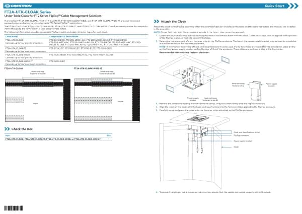 Crestron FT2A-UTK-CLOAK-WIDE