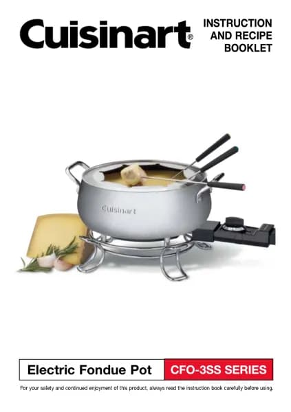 Cuisinart Electric Fondue CFO-3SSP1
