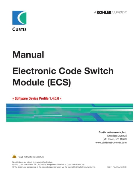 Curtis Electronic Code Switch
