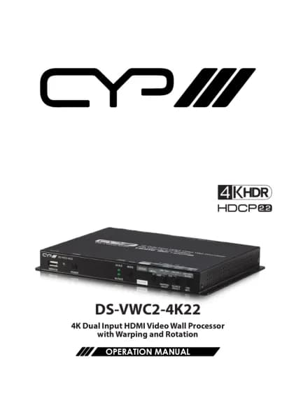 CYP DS-VWC2-4K22