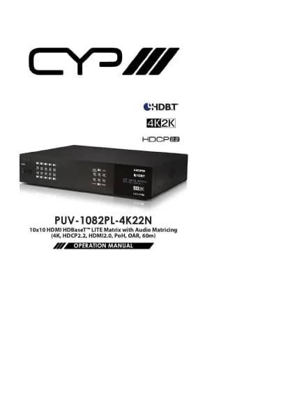 CYP PUV-1082PL-4K22N