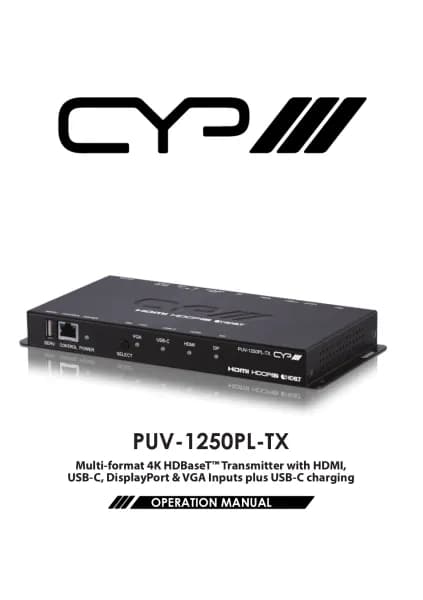 CYP PUV-1250PL-TX