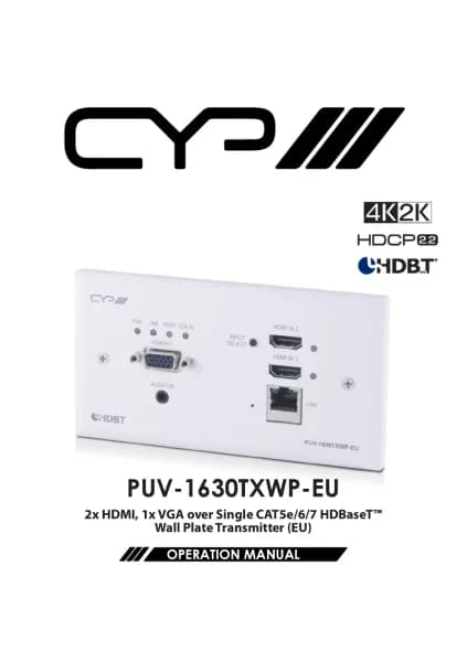 CYP PUV-1630TXWP-EU