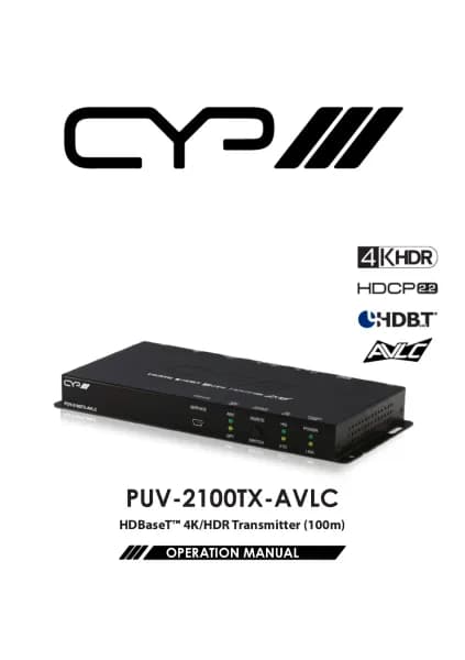 CYP PUV-2100TX-AVLC