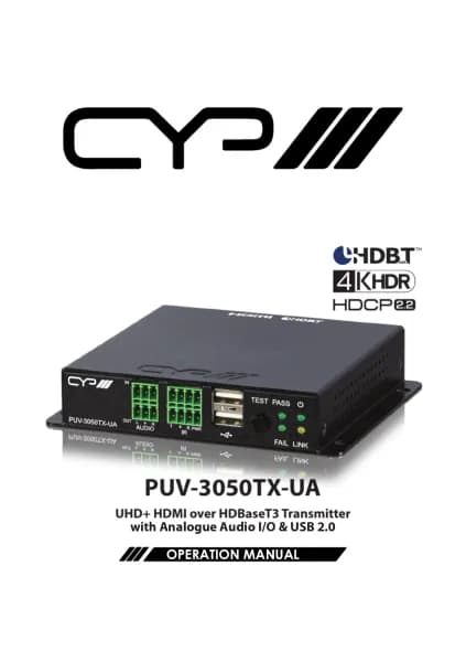 CYP PUV-3050TX-UA