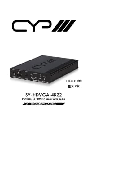 CYP SY-HDVGA-4K22