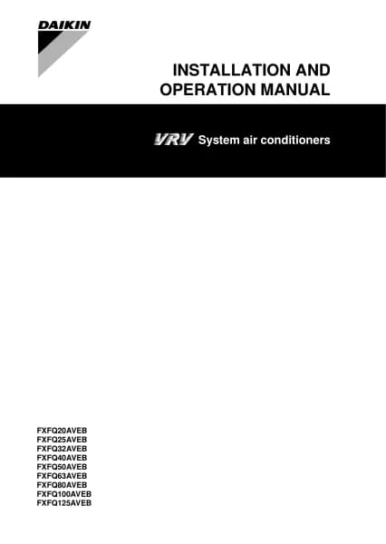 Daikin FXFQ80AVEB