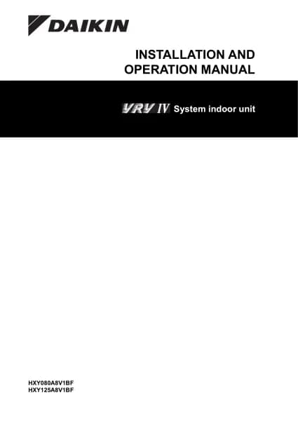 Daikin HXY125A8V1B
