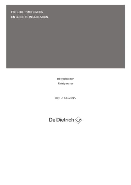 De Dietrich DFC6020NA