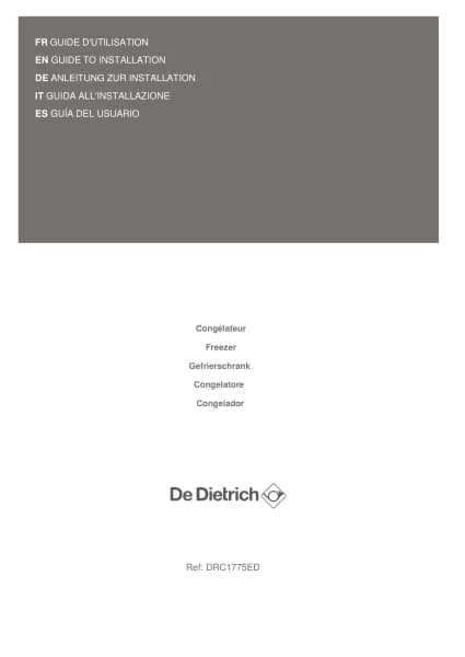 De Dietrich DRC1775ED