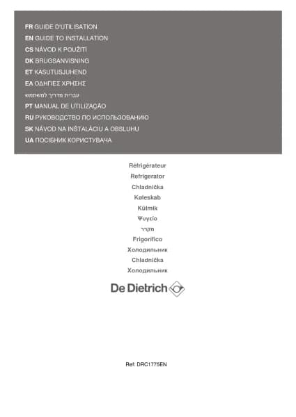 De Dietrich DRC1775EN