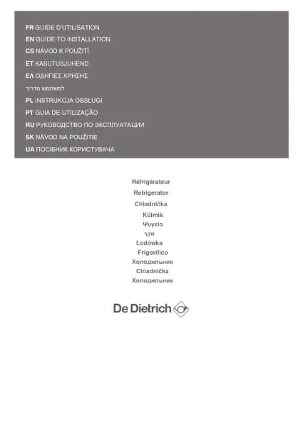 De Dietrich DRL880ES