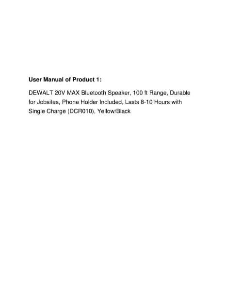 DeWalt DCR010