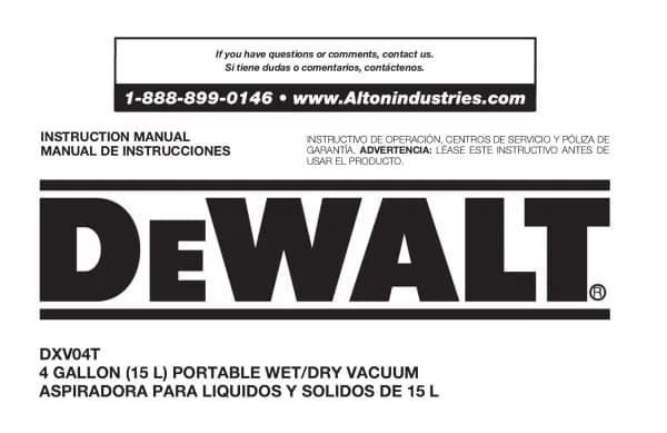 DeWalt DXV04T