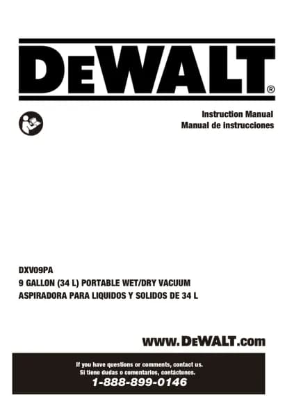 DeWalt DXV09PA