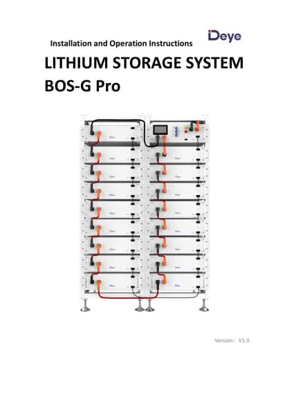 Deye BOS-G Pro