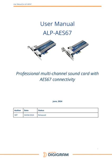 Digigram ALP-AES67