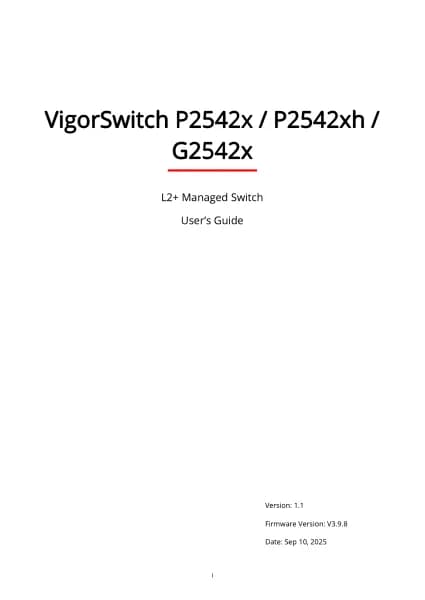 Draytek VigorSwitch P2542x