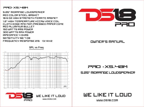DS18 PRO-X5.4BM