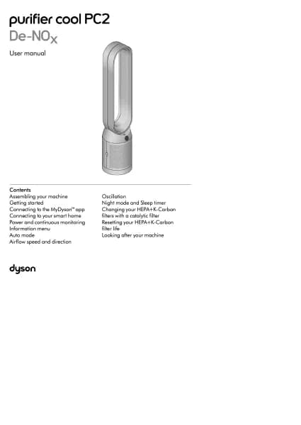 Dyson Purifier cool PC2 De-NOx