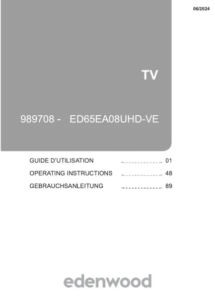 Edenwood ED65EA08UHD-VE