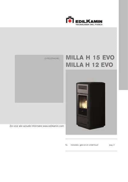 Edilkamin MILLA H 15 EVO
