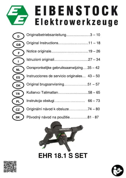 Eibenstock EHR 18.1 S SET