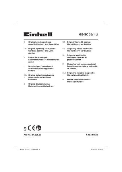 Einhell GE-SC 35/1 Li