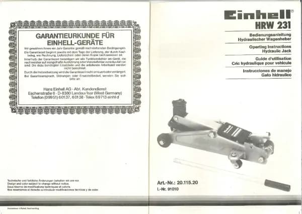 Einhell HRW 231