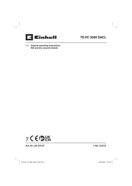 Einhell TE-VC 3080 SACL