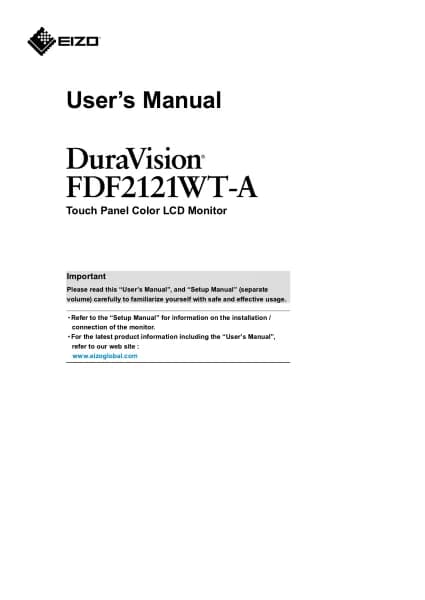 Eizo DuraVision FDF2121WT-A