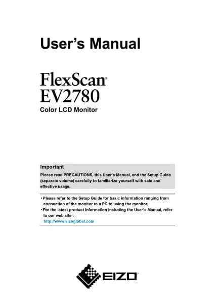 Eizo FlexScan EV2780