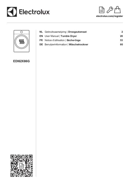 Electrolux EDI62X86G