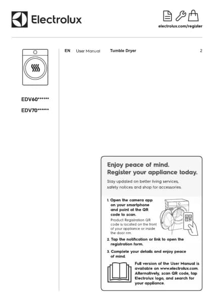 Electrolux EDV705H3WC