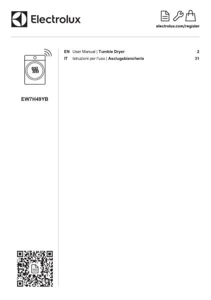 Electrolux EW7H49YB