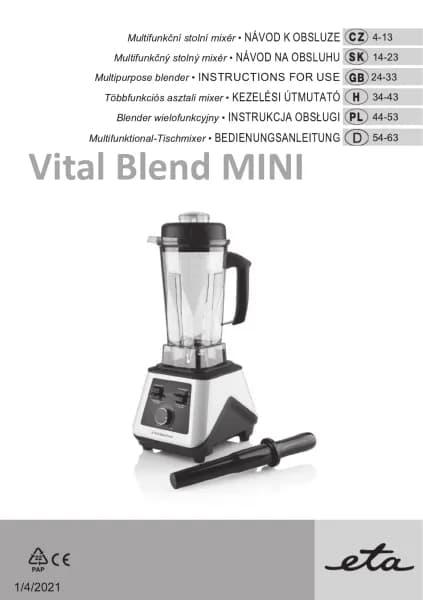 ETA Vital Blend Mini 2100 90000