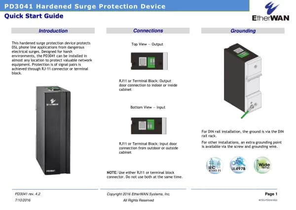 EtherWAN PD3041