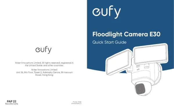 Eufy Floodlight Camera E30