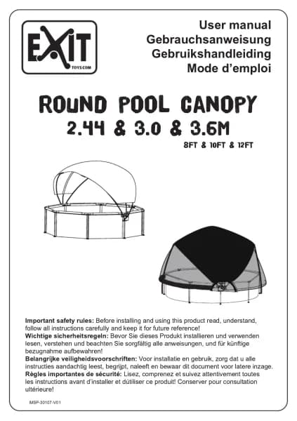 Exit Pool Canopy ø244cm