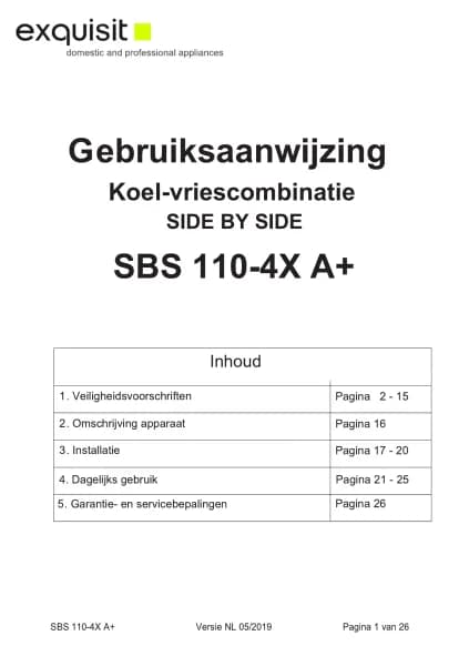 Exquisit SBS 110-4X A+