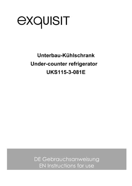 Exquisit UKS115-3-081E