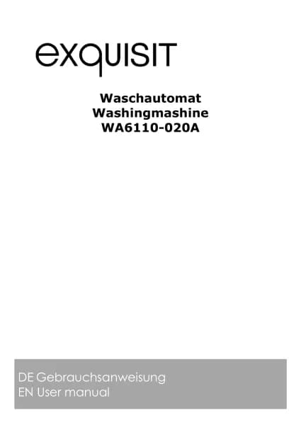 Exquisit WA6110-020A