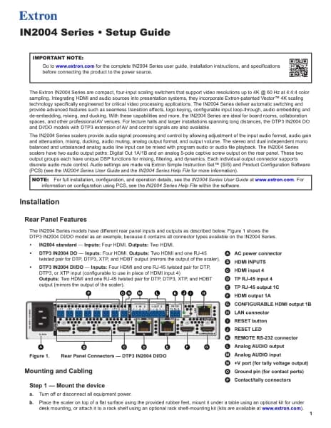 Extron IN2004